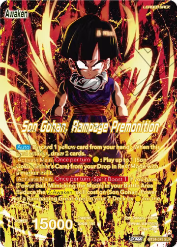 Son Gohan // Son Gohan, Rampage Premonition (SLR) (BT24-079), Beyond Generations — DB Super card price