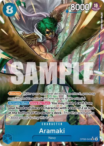 Aramaki (Alternate Art) (OP06-043), Wings of the Captain — One Piece card price