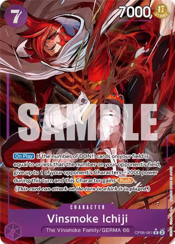 Vinsmoke Ichiji (061) (Alternate Art) (OP06-061), Wings of the Captain — One Piece card price
