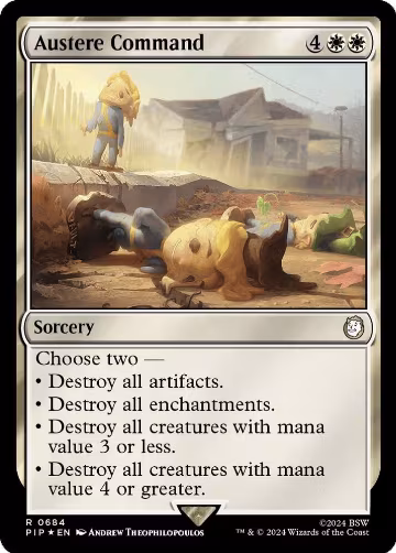 Austere Command (Surge Foil) (684), Universes Beyond: Fallout — Magic card price