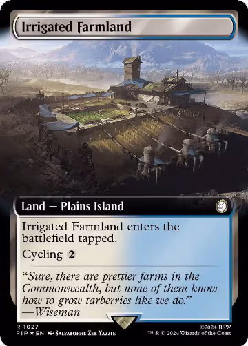Irrigated Farmland (Extended Art) (Surge Foil) (1027), Universes Beyond: Fallout — Magic card price