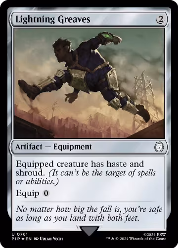 Lightning Greaves (Surge Foil) (761), Universes Beyond: Fallout — Magic card price