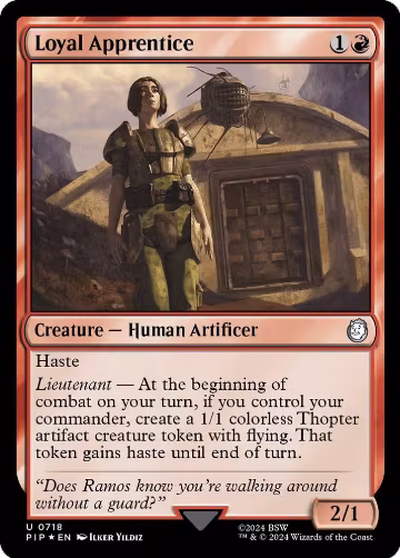 Loyal Apprentice (Surge Foil) (718), Universes Beyond: Fallout — Magic card price