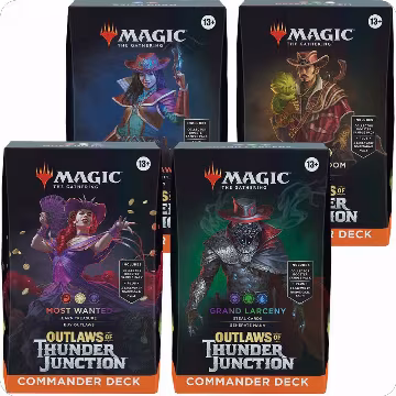 Outlaws of Thunder Junction Commander Deck Display, Commander: Outlaws of Thunder Junction — Magic sealed product price