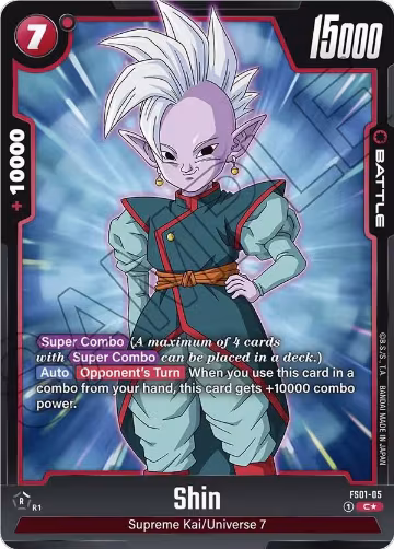 Shin (Bonus Pack Alternate Art) (FS01-05), Starter Deck 1: Son Goku — DB Fusion card price