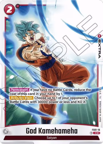 God Kamehameha (Bonus Pack Alternate Art) (FS01-16) — card price