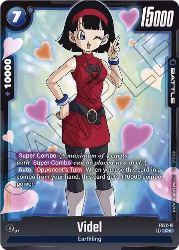 Videl (Bonus Pack Alternate Art) (FS02-10), Starter Deck 2: Vegeta — DB Fusion card price