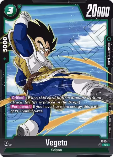Vegeta - FS03-11 (Bonus Pack Alternate Art) (FS03-11), Starter Deck 3: Broly — DB Fusion card price