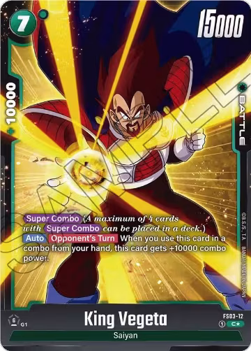 King Vegeta (Bonus Pack Alternate Art) (FS03-12) — card price