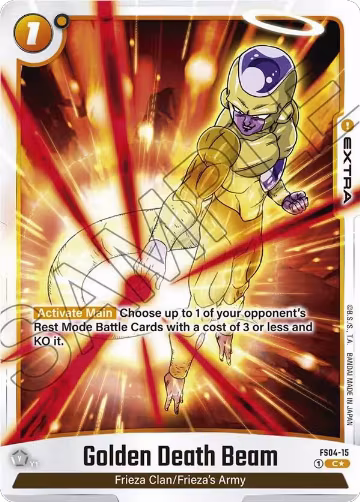 Golden Death Beam (Bonus Pack Alternate Art) (FS04-15) — card price