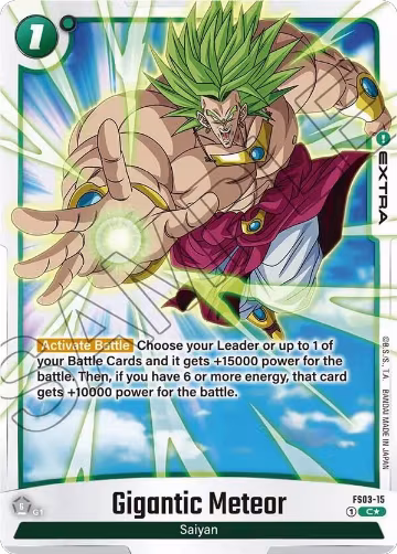 Gigantic Meteor (Bonus Pack Alternate Art) (FS03-15) — card price