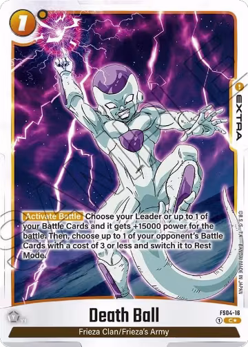 Death Ball (Bonus Pack Alternate Art) (FS04-16) — card price