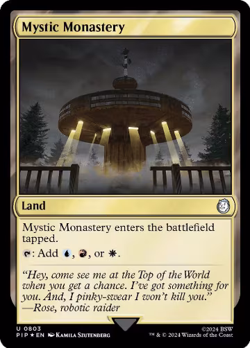 Mystic Monastery (Surge Foil) (803), Universes Beyond: Fallout — Magic card price
