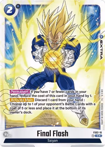 Final Flash (Bonus Pack Alternate Art) (FS02-16) — card price