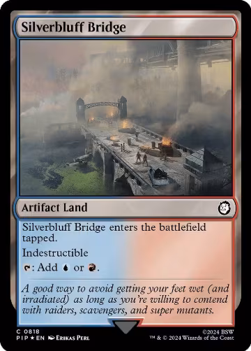 Silverbluff Bridge (Surge Foil) (818), Universes Beyond: Fallout — Magic card price