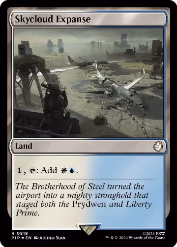 Skycloud Expanse (Surge Foil) (819), Universes Beyond: Fallout — Magic card price