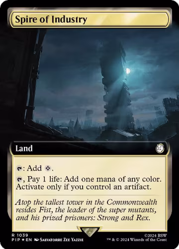 Spire of Industry (Extended Art) (Surge Foil) (1039), Universes Beyond: Fallout — Magic card price