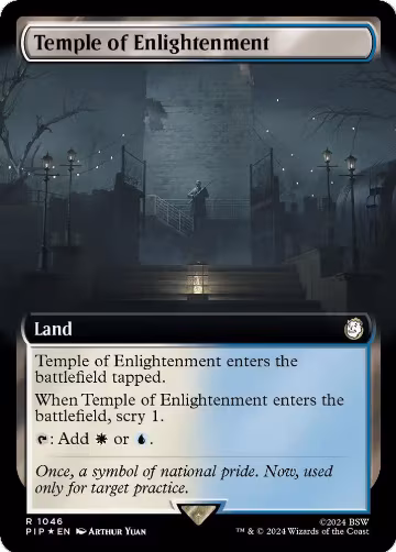 Temple of Enlightenment (Extended Art) (Surge Foil) (1046), Universes Beyond: Fallout — Magic card price