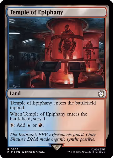 Temple of Epiphany (Surge Foil) (833), Universes Beyond: Fallout — Magic card price