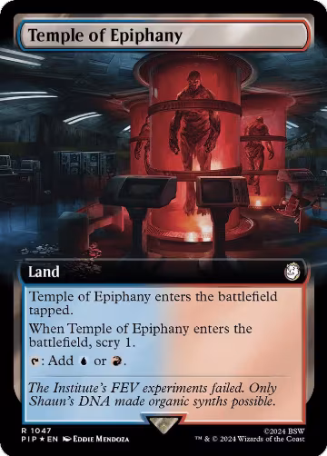 Temple of Epiphany (Extended Art) (Surge Foil) (1047), Universes Beyond: Fallout — Magic card price