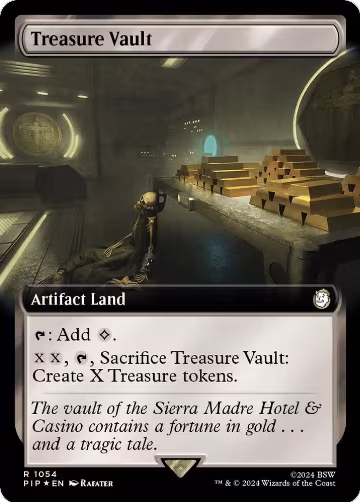 Treasure Vault (Extended Art) (Surge Foil) (1054), Universes Beyond: Fallout — Magic card price
