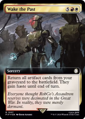 Wake the Past (Extended Art) (Surge Foil) (1007), Universes Beyond: Fallout — Magic card price