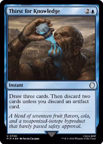 Thirst for Knowledge (Surge Foil) (708), Universes Beyond: Fallout — Magic card price