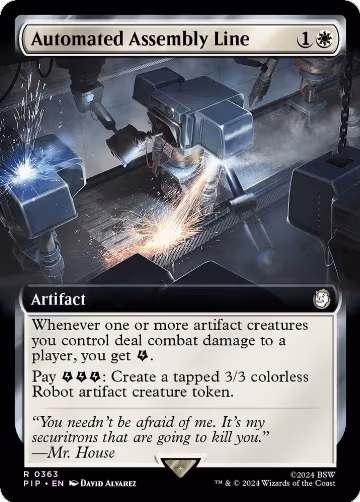 Automated Assembly Line (Extended Art) (363), Universes Beyond: Fallout — Magic card price
