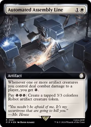 Automated Assembly Line (Extended Art) (Surge Foil) (891), Universes Beyond: Fallout — Magic card price