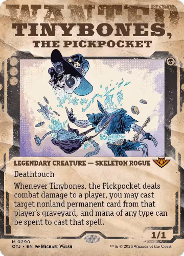 Tinybones, the Pickpocket (Showcase) (290), Outlaws of Thunder Junction — Magic card price