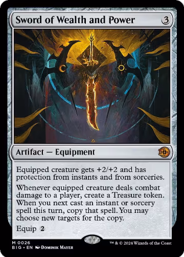 Sword of Wealth and Power (26), Outlaws of Thunder Junction: The Big Score — Magic card price