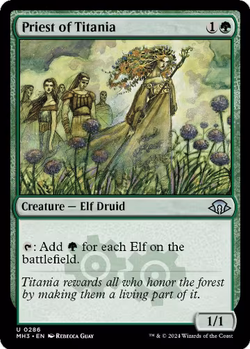 Priest of Titania (286), Modern Horizons 3 — Magic card price