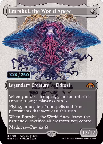 Emrakul, the World Anew (Borderless) (Serial Numbered) (381), Modern Horizons 3 — Magic card price