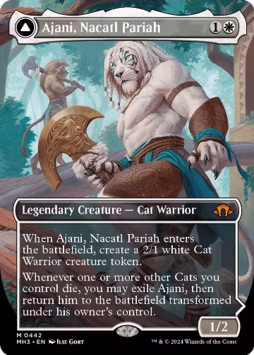 Ajani, Nacatl Pariah (Borderless) (442), Modern Horizons 3 — Magic card price