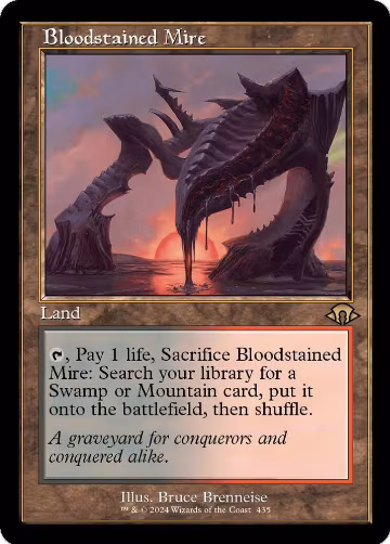 Bloodstained Mire (Retro Frame) (435), Modern Horizons 3 — Magic card price