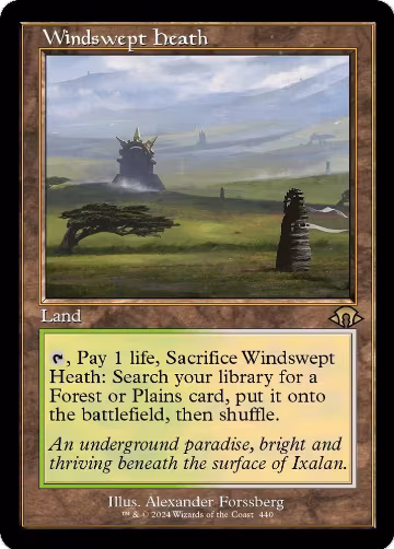 Windswept Heath (Retro Frame) (440), Modern Horizons 3 — Magic card price
