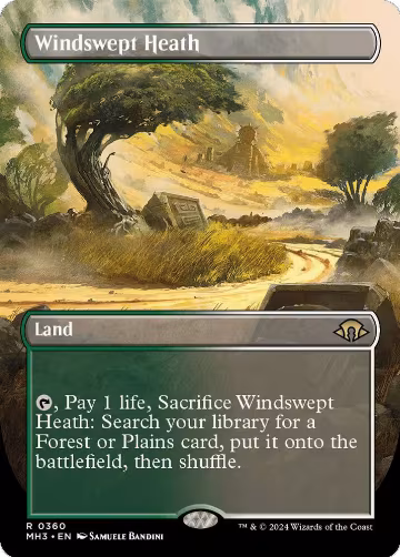 Windswept Heath (Borderless) (360), Modern Horizons 3 — Magic card price