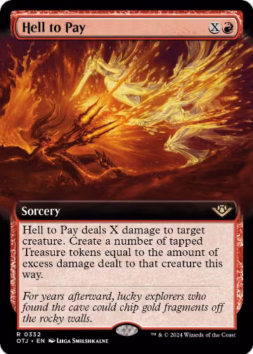 Hell to Pay (Extended Art) (332), Outlaws of Thunder Junction — Magic card price