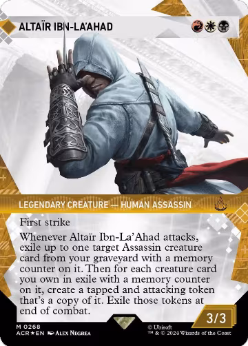Altair Ibn-La'Ahad (Showcase) (Textured Foil) (268), Universes Beyond: Assassin's Creed — Magic card price