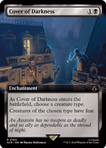 Cover of Darkness (Extended Art) (163), Universes Beyond: Assassin's Creed — Magic card price
