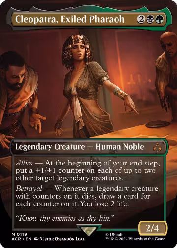 Cleopatra, Exiled Pharaoh (Borderless) (119), Universes Beyond: Assassin's Creed — Magic card price