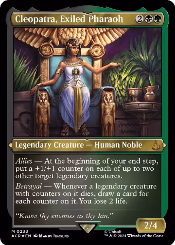 Cleopatra, Exiled Pharaoh (Foil Etched) (233), Universes Beyond: Assassin's Creed — Magic card price