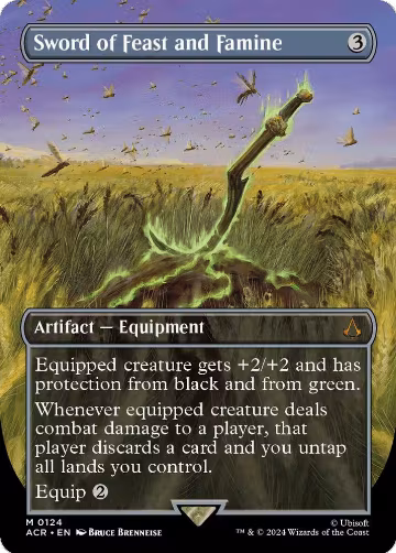 Sword of Feast and Famine (Borderless) (124) — card price
