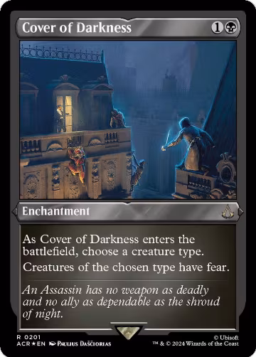 Cover of Darkness (Foil Etched) (201), Universes Beyond: Assassin's Creed — Magic card price