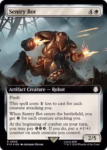 Sentry Bot (Extended Art) (Surge Foil) (899), Universes Beyond: Fallout — Magic card price