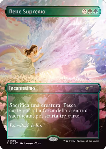 Greater Good (Italian) - "Bene Supremo" (Rainbow Foil) (1693), Secret Lair Drop Series — Magic card price
