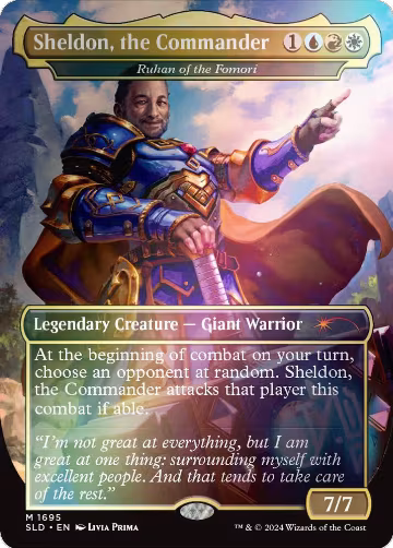 Sheldon, the Commander - Ruhan of the Fomori (Rainbow Foil) (1695), Secret Lair Drop Series — Magic card price