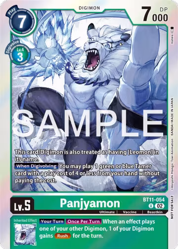 Panjyamon (Event Pack 6) (BT11-054 U), Dimensional Phase — Digimon card price