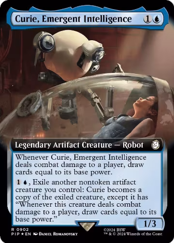 Curie, Emergent Intelligence (Extended Art) (Surge Foil) (902), Universes Beyond: Fallout — Magic card price