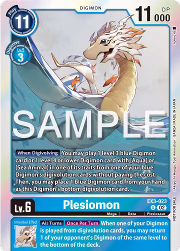 Plesiomon (Event Pack 6) (EX3-023 U), Draconic Roar — Digimon card price